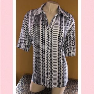 Button down collared shirt with belt